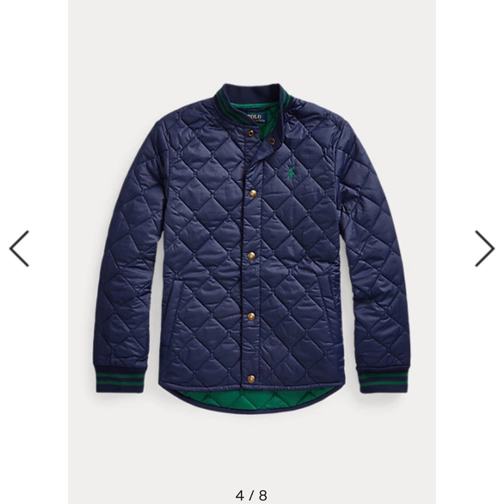 Polo Ralph Lauren boys water resistant quilted jacket, size 5.